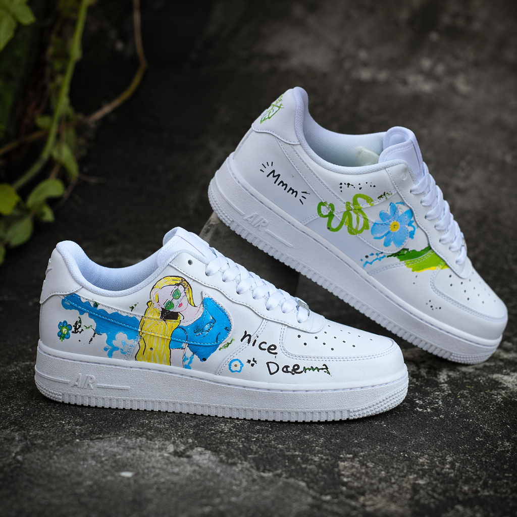 Hand Painted Rick and Morty Custom Air Force 1 Sneakers