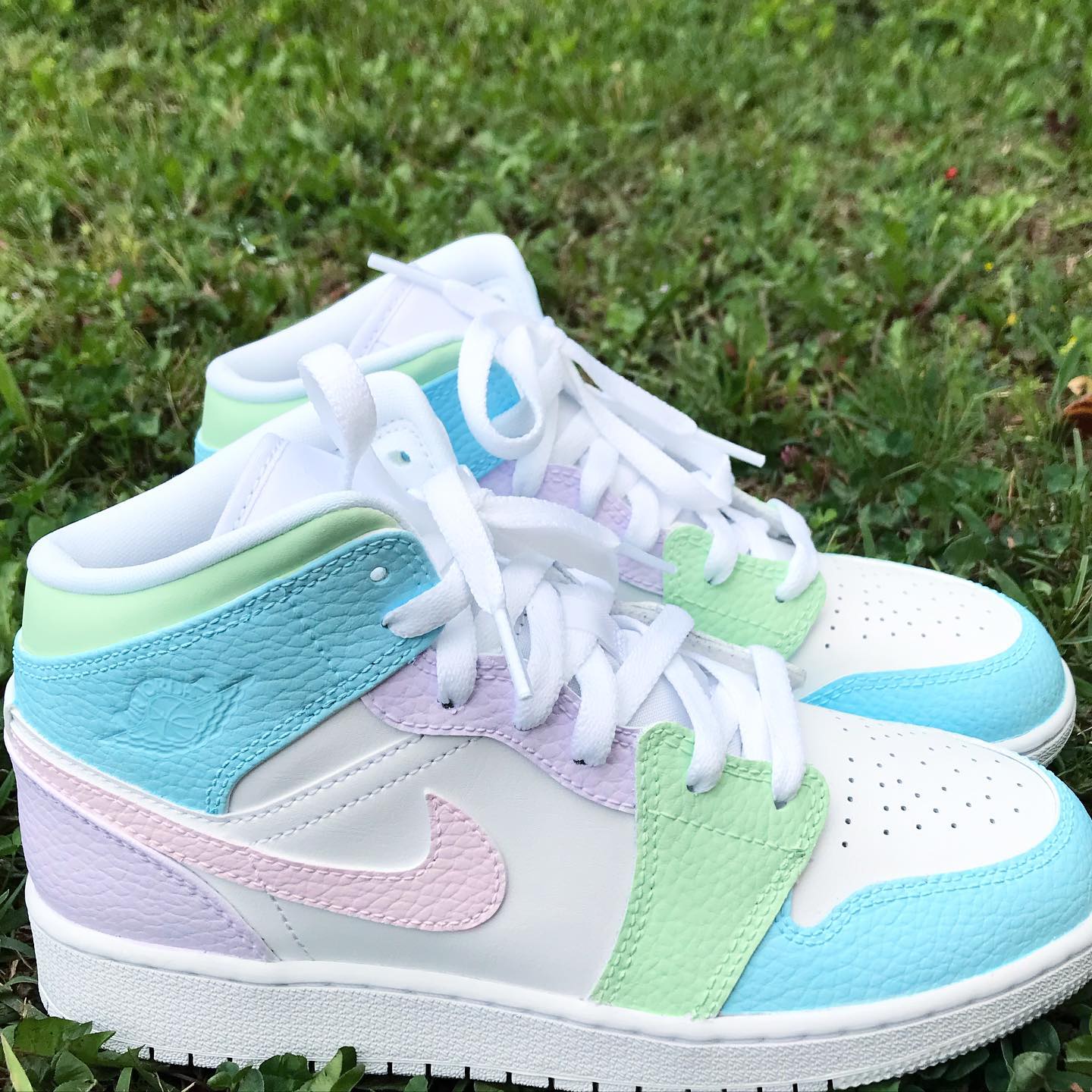 Pastel Color Custom Sneakers Air Jordan 1