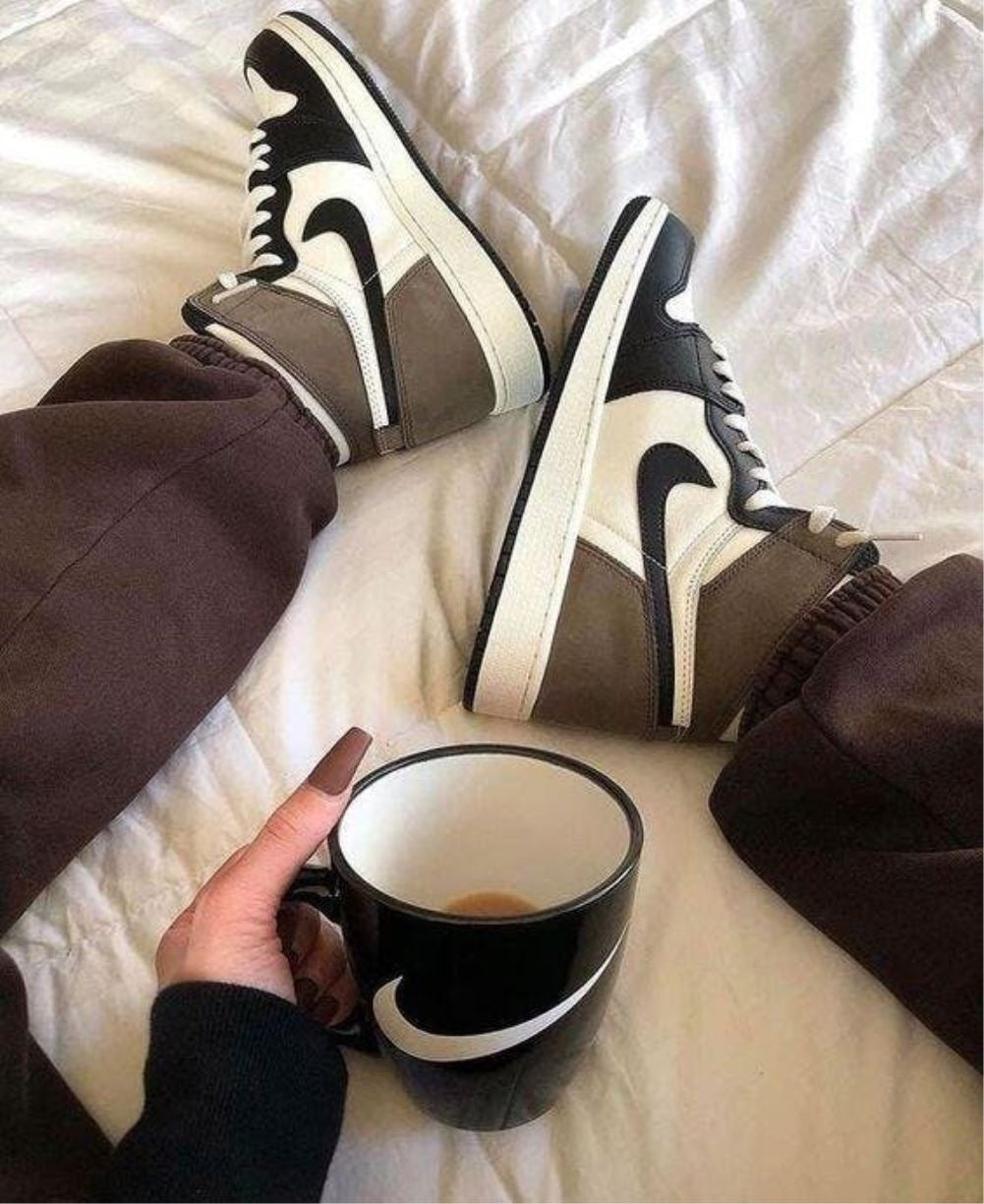 Mocha Black Sneakers Custom Air Jordan 1