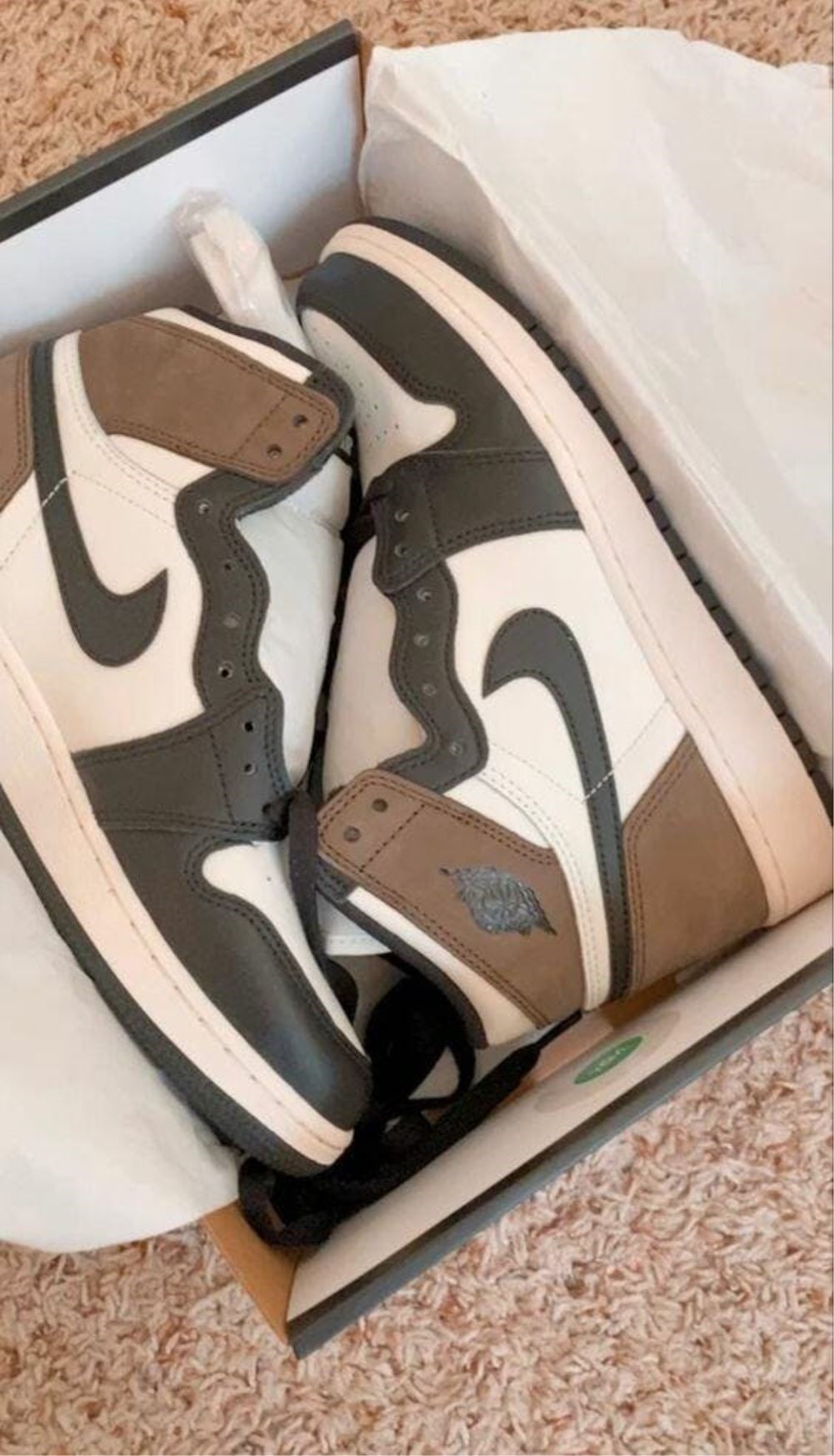 Mocha Black Sneakers Custom Air Jordan 1