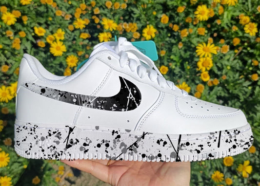 Black Splash Custom Sneakers Air Force 1