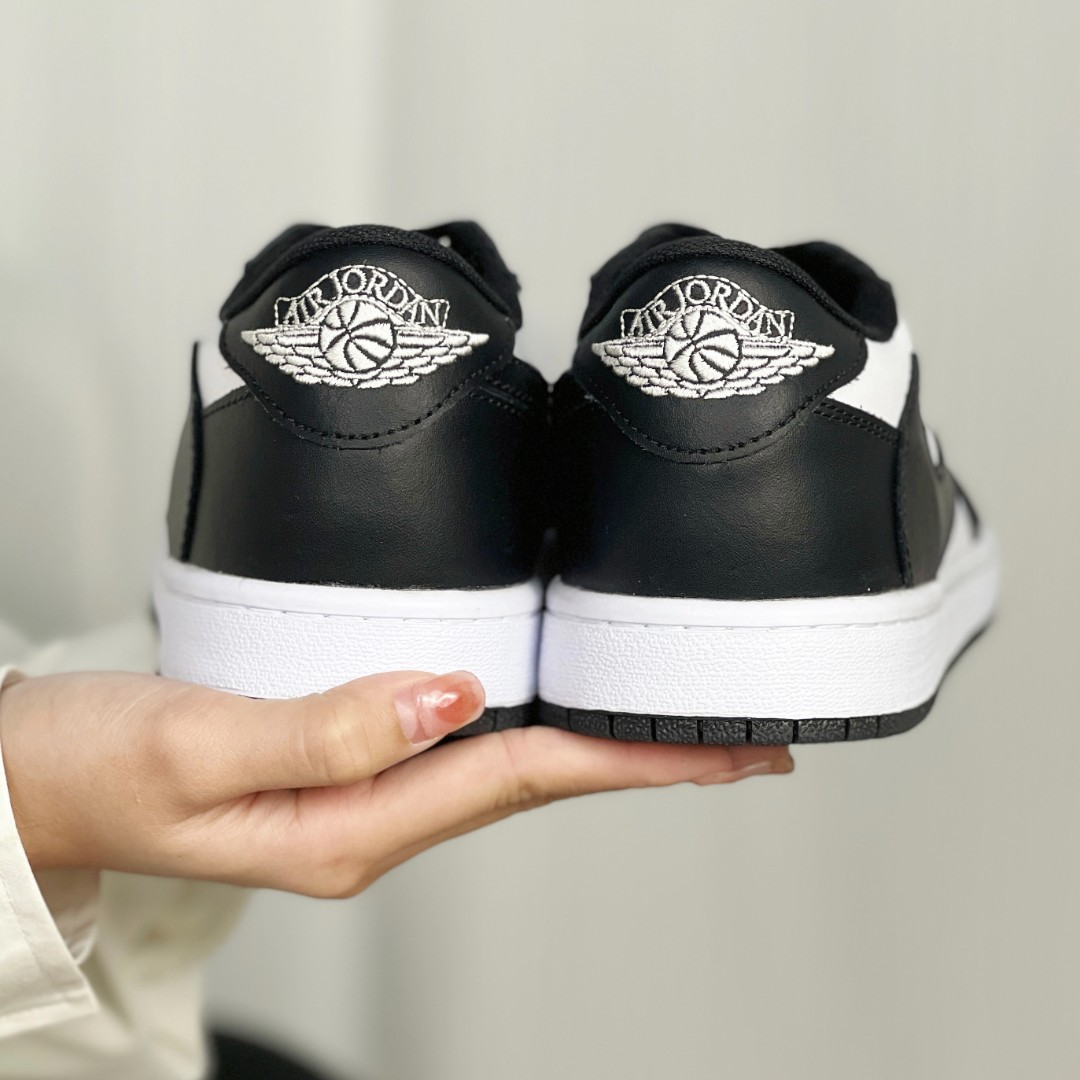 Black White Custom Sneakers Air Jordan 1 Travis Scott