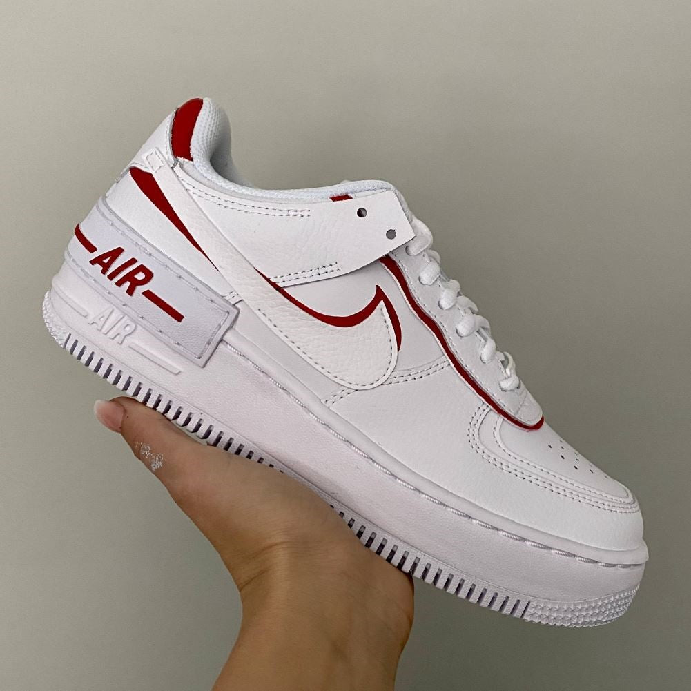 Red Shadow Custom Sneakers Air Force 1