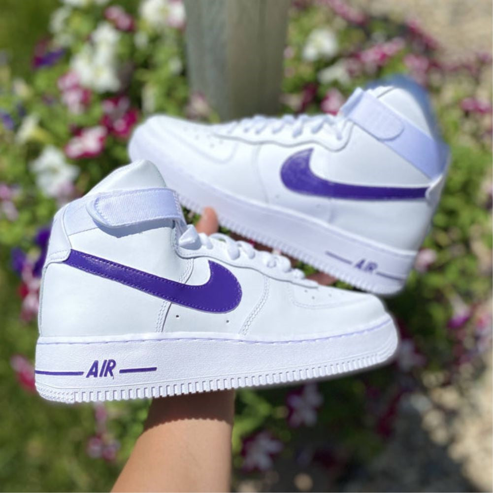 Dark Purple Custom Sneakers Air Force 1