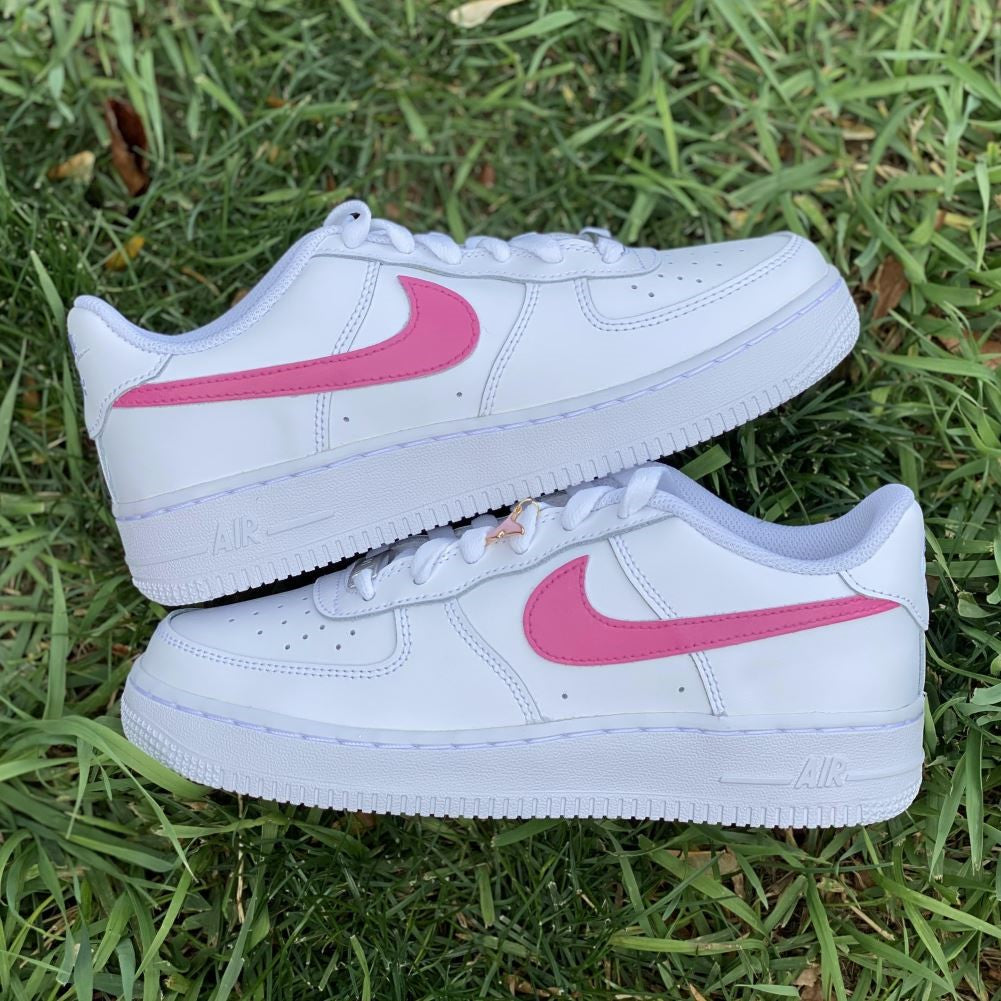Pink Smooth Custom Sneakers Air Force 1