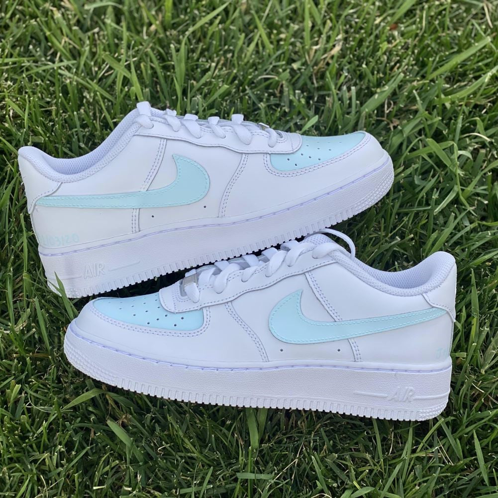 Soft Blue Custom Sneakers Air Force 1