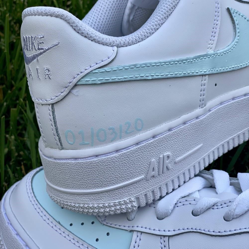 Soft Blue Custom Sneakers Air Force 1