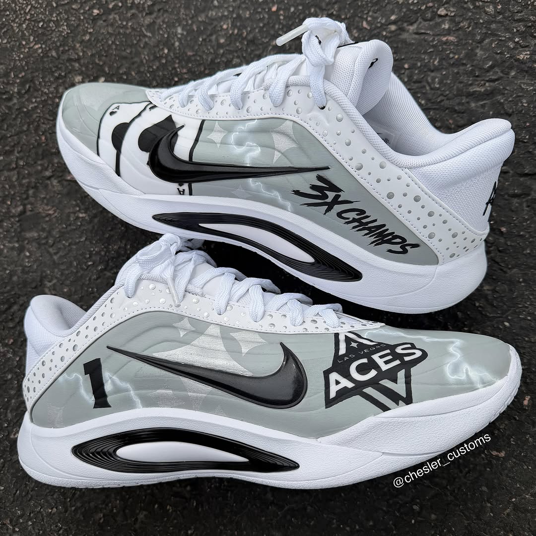 Hand Painted Custom Las Vegas Aces Sneakers