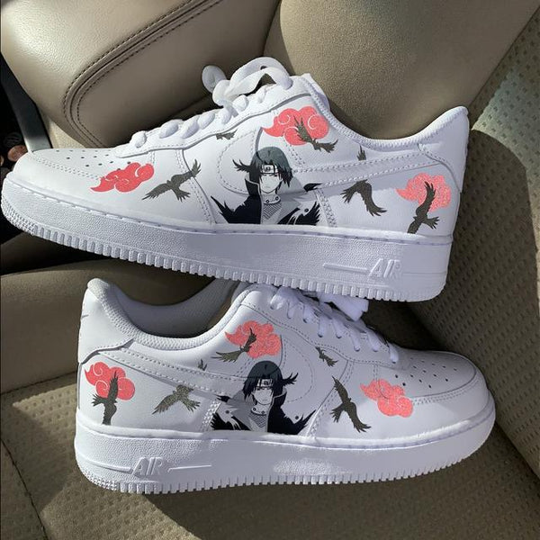 Black Pink Anime Custom Air Force 1 Shoes