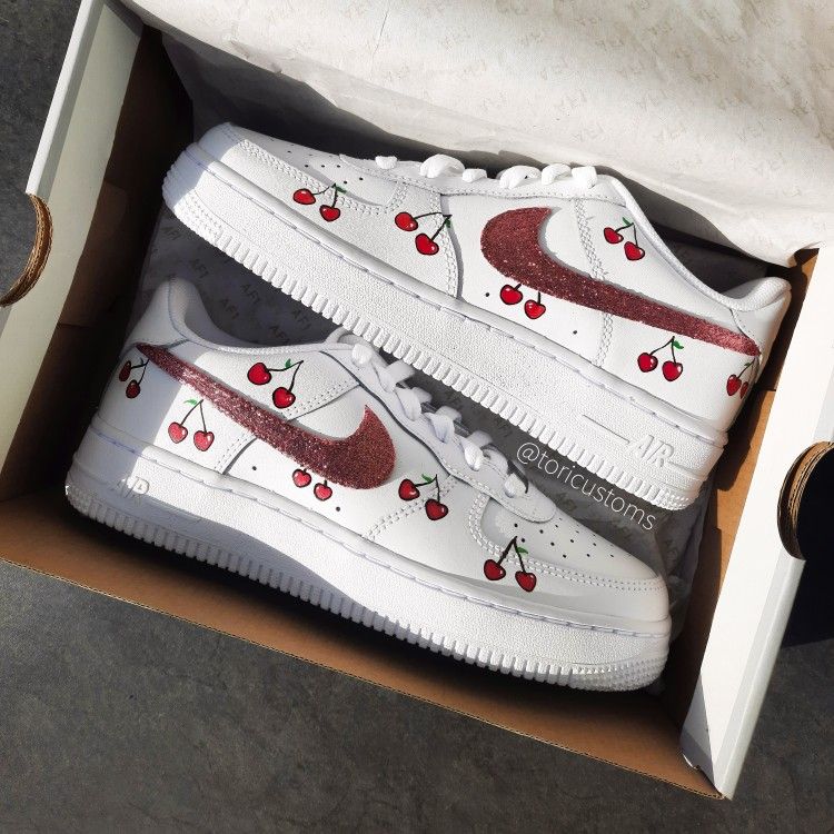 Cherry Theme Custom Air Force 1 Shoes