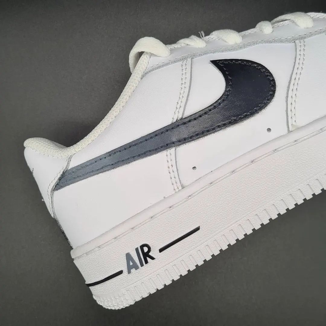 Classic Brown Grey Custom AF 1s Shoes