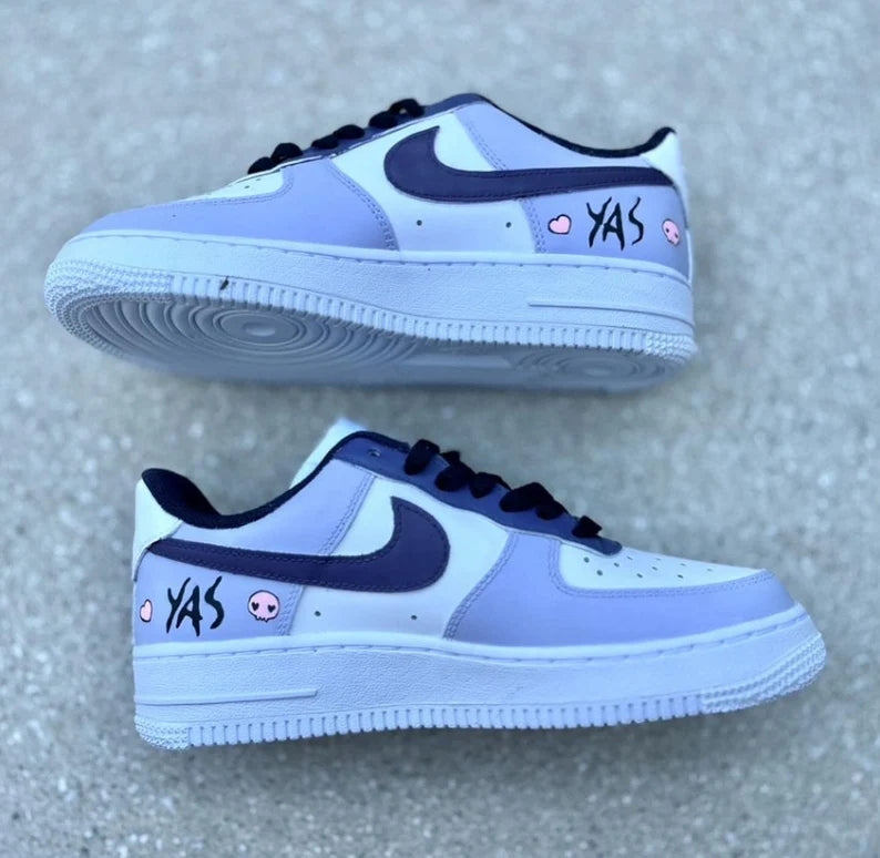 Custom Air Force 1 Baby Purple with Kuromi Design