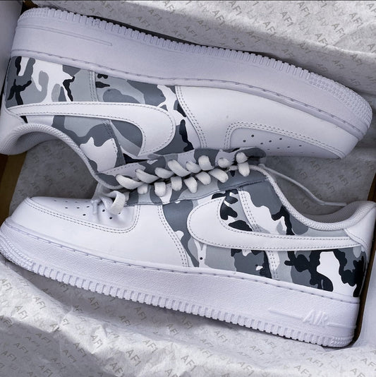 Custom Air Force 1 White Camouflage