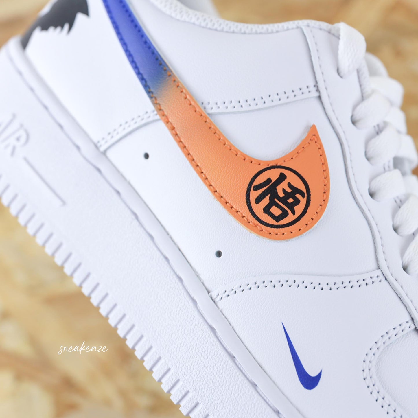 Custom Air Force 1 White Dragon Ball Theme