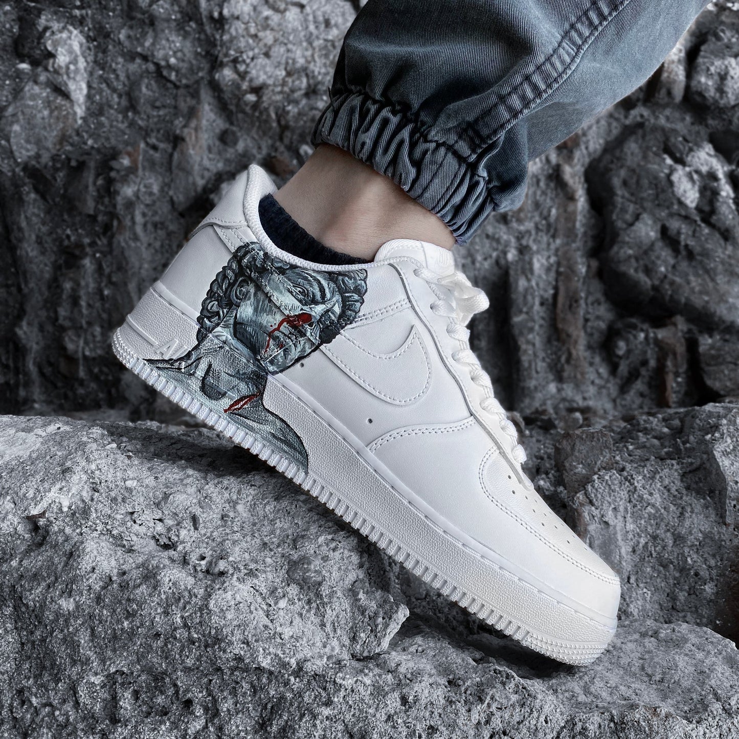 Custom Air Force 1 White Sculpture Design