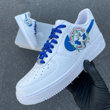 Custom Air Force 1 White With Blue