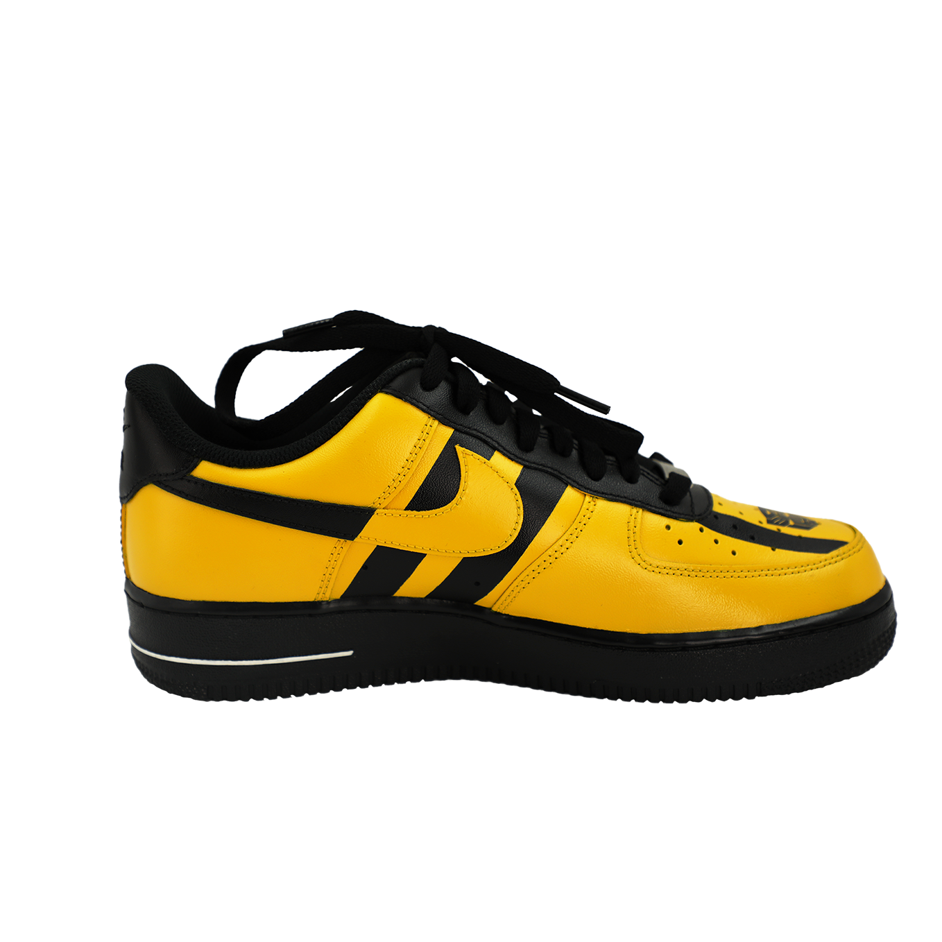 Custom Air Force 1 Yellow Black Stripes Camaro Logo