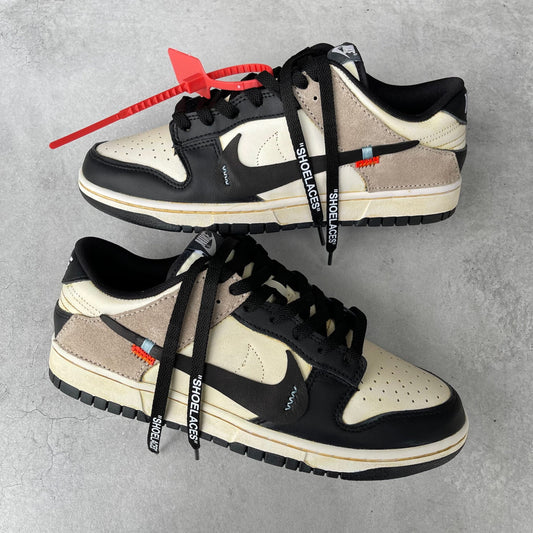 Custom Dunk Black Beige Design