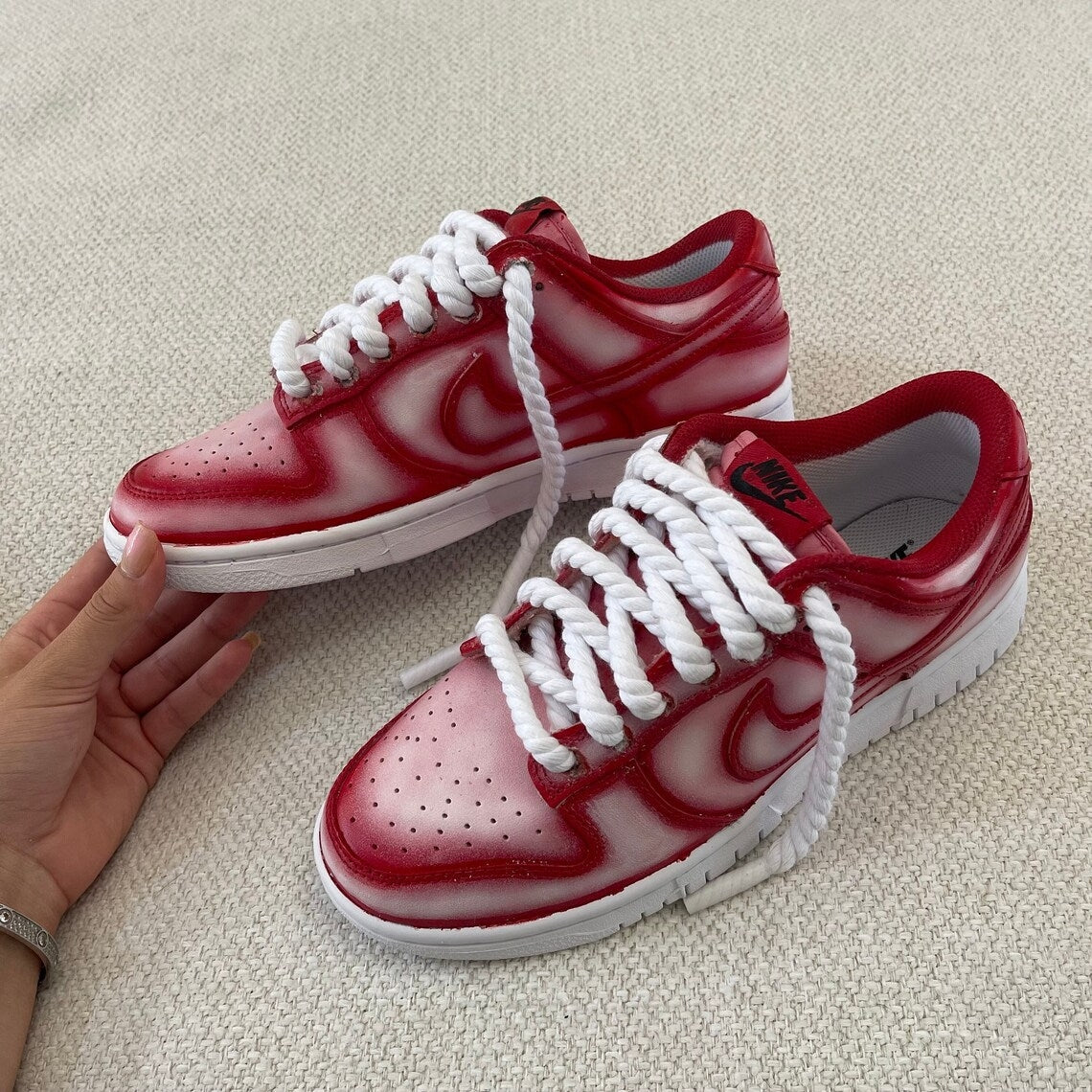 Custom Dunk Red Translucent