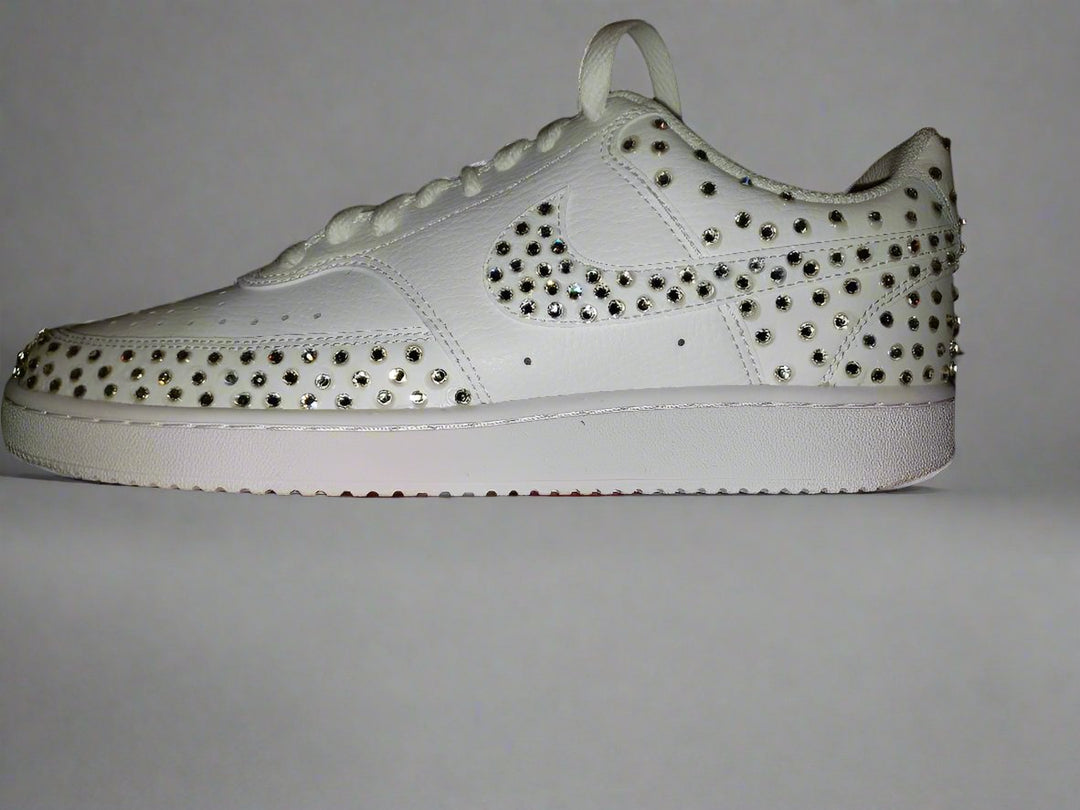 Custom Nike Court Vision White Studded