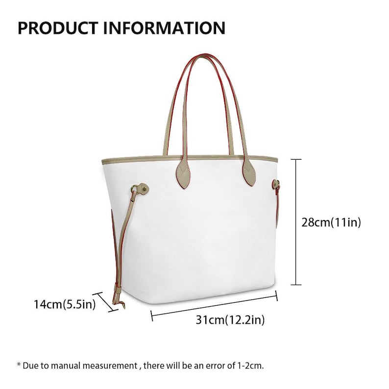 Product Title
Custom Betty Boop Print White Large Capacity Leather Tote Bag Women's Fashion Casual Top-handle Handbag With Delicate Stitching Metal Buckle, Ideal Matching Accessory for Custom Air Force 1 Custom Sneakers