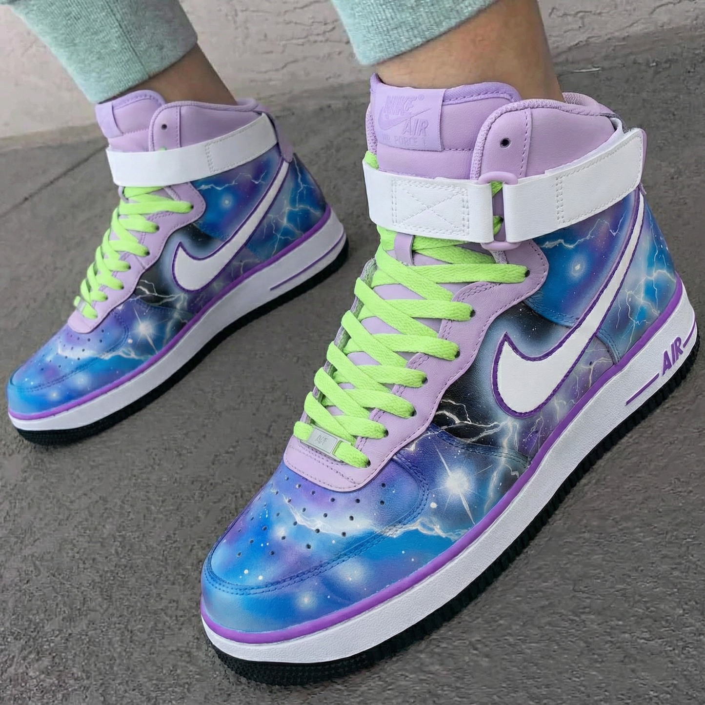 Lavender Galaxy Custom AF 1s Shoes