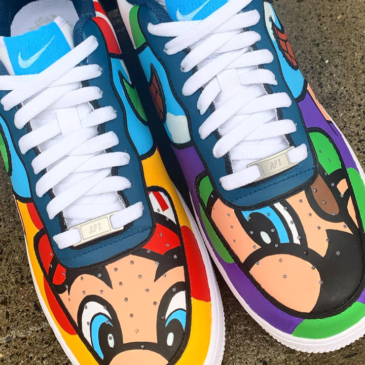 Multicolor Rainbow Cartoon Custom AF 1s Shoes