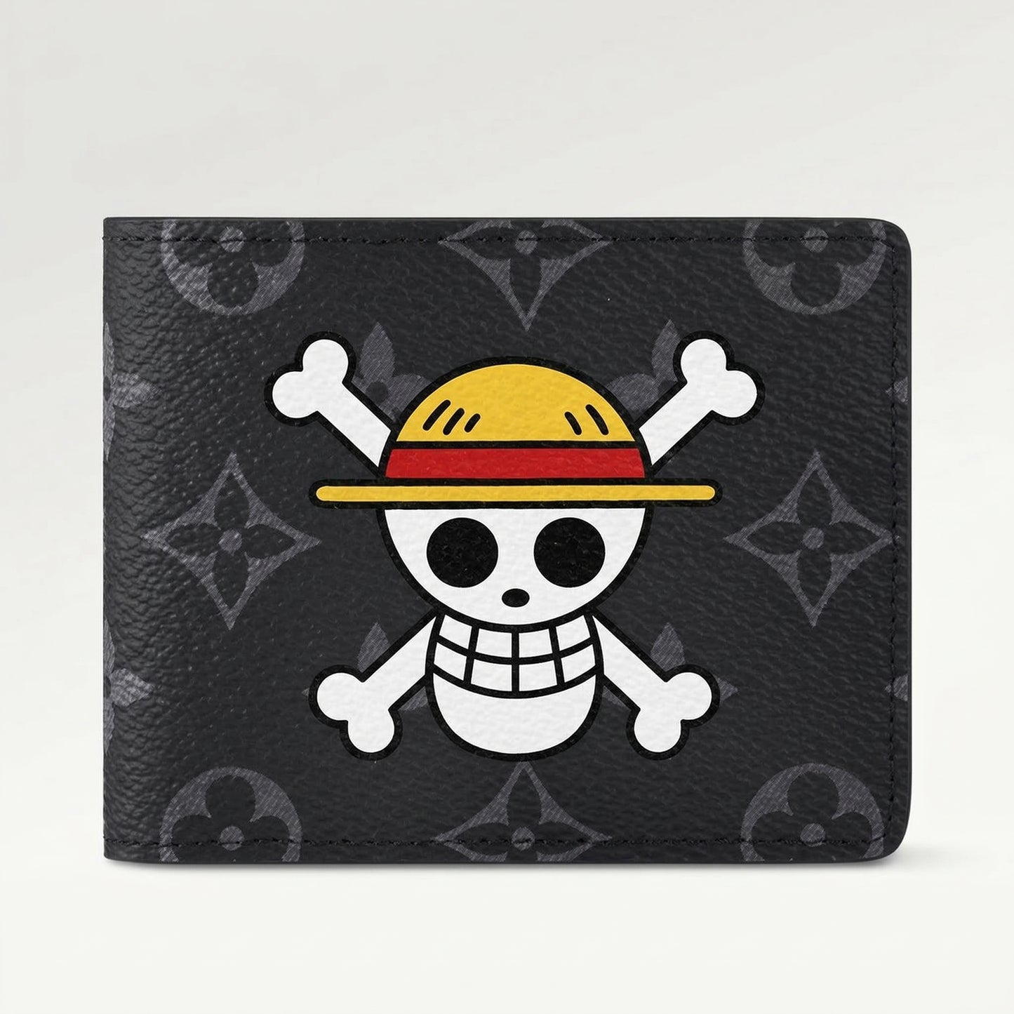 Personalized Wallet LV One Piece Black Custom Wallet
