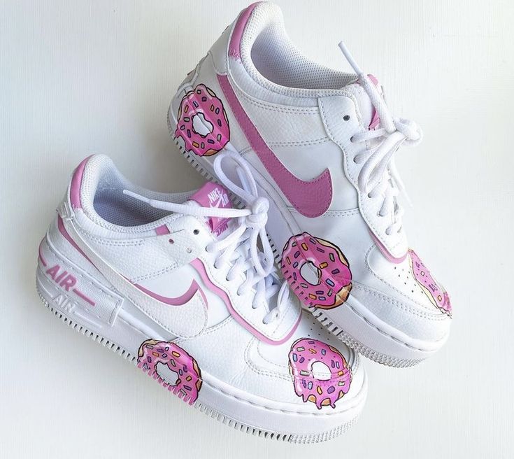 Pink Donut Custom Air Force 1 Shoes