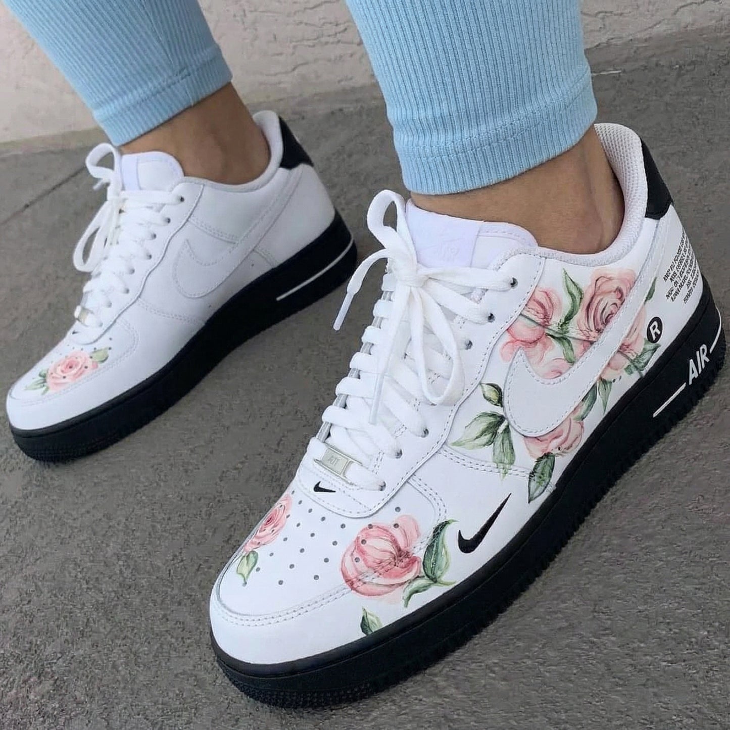 Pink Rose Custom AF 1s Shoes