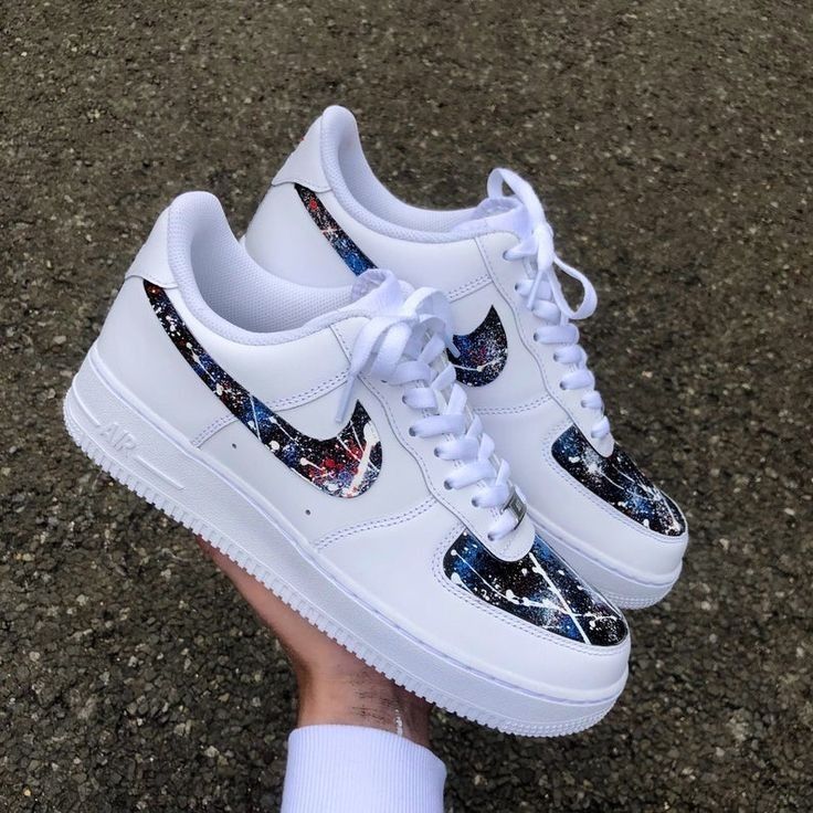 White Galaxy Custom Air Force 1 Shoes