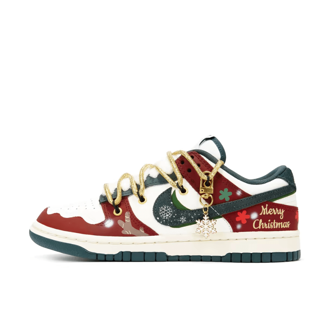 Christmas Gift Xmas Custom Dunk Red Green Snowflake Pendant