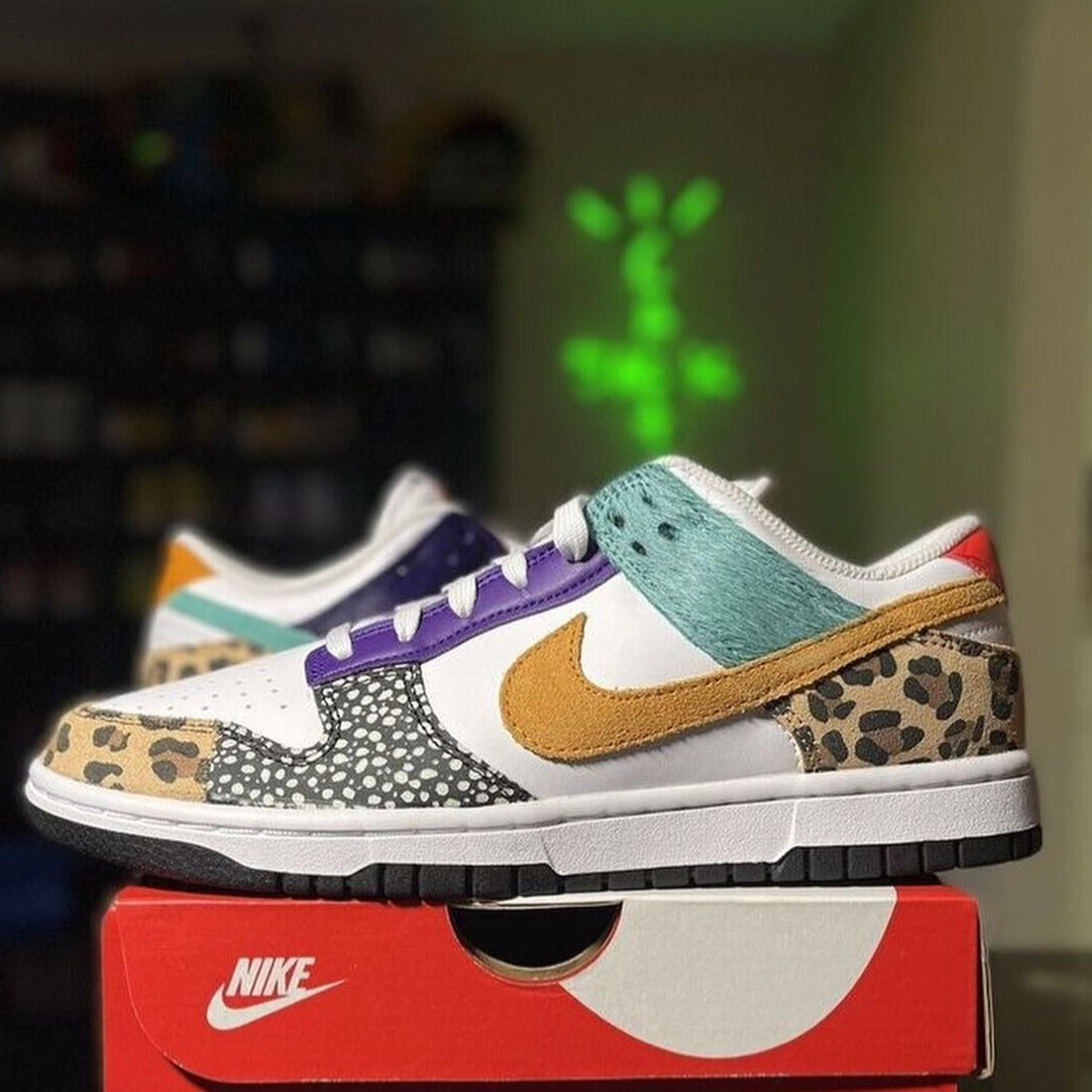 Leopard Print Custom Sneakers Dunk