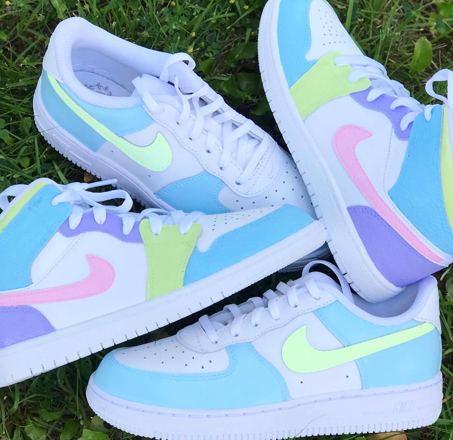 Macaron Color Custom Sneakers Air Jordan 1