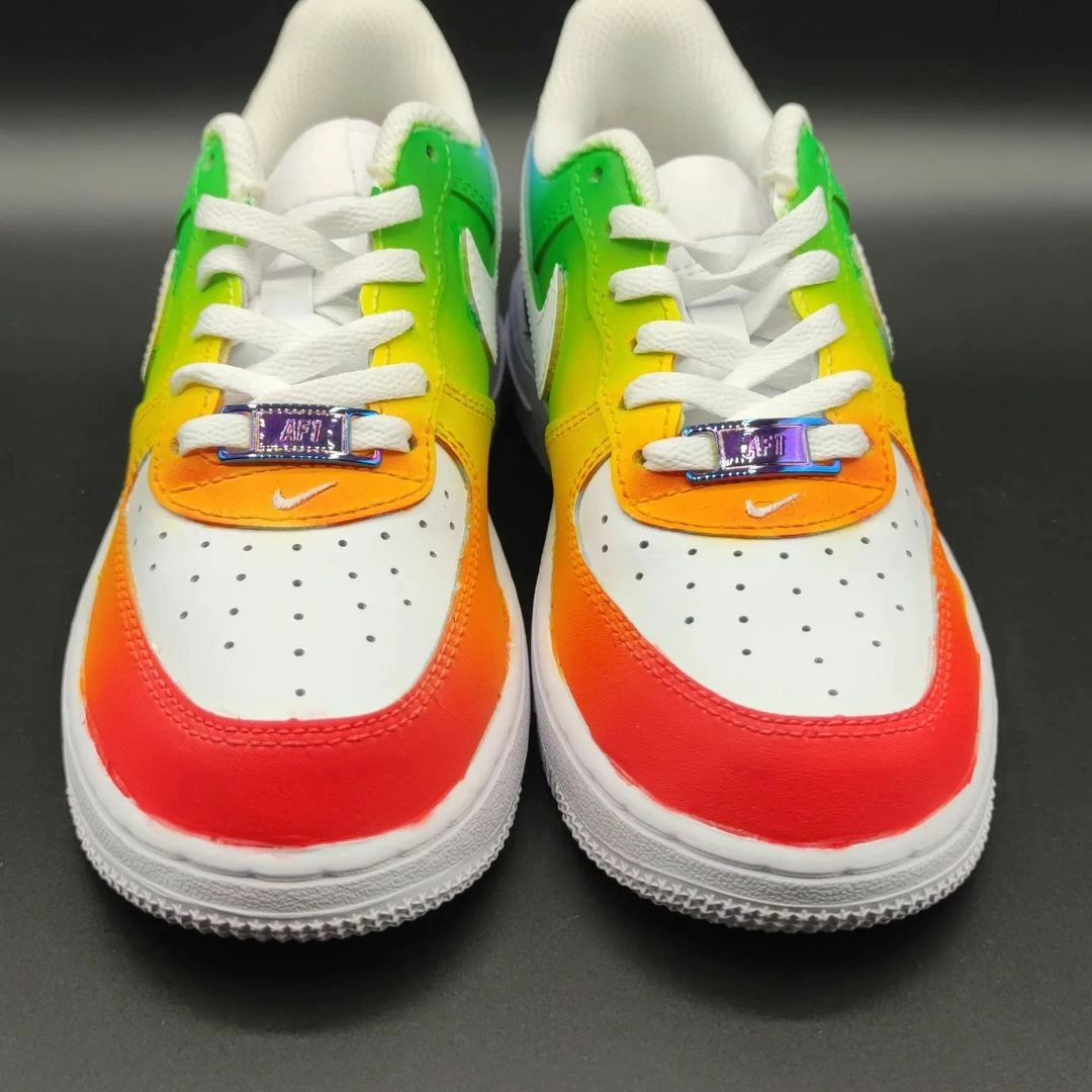 Rainbow Gradient Custom Sneakers Air Force 1