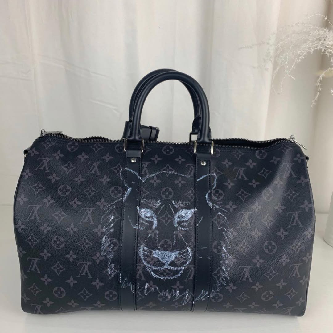Hand Painted Tiger Pattern Personalized Custom Bags