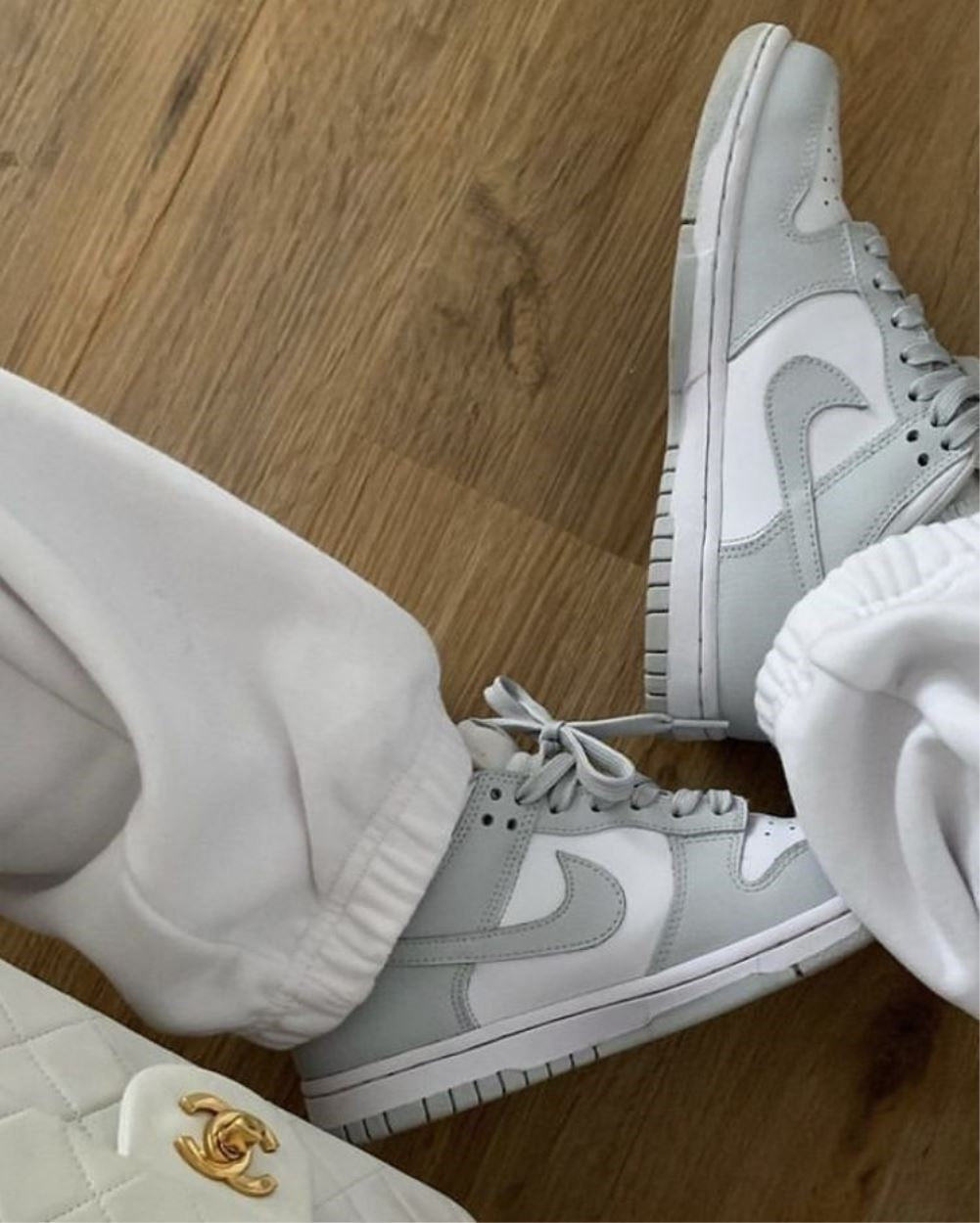 Grey Sneakers Custom Dunk