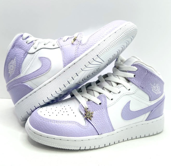 Custom Air Jordan 1 White Purple
