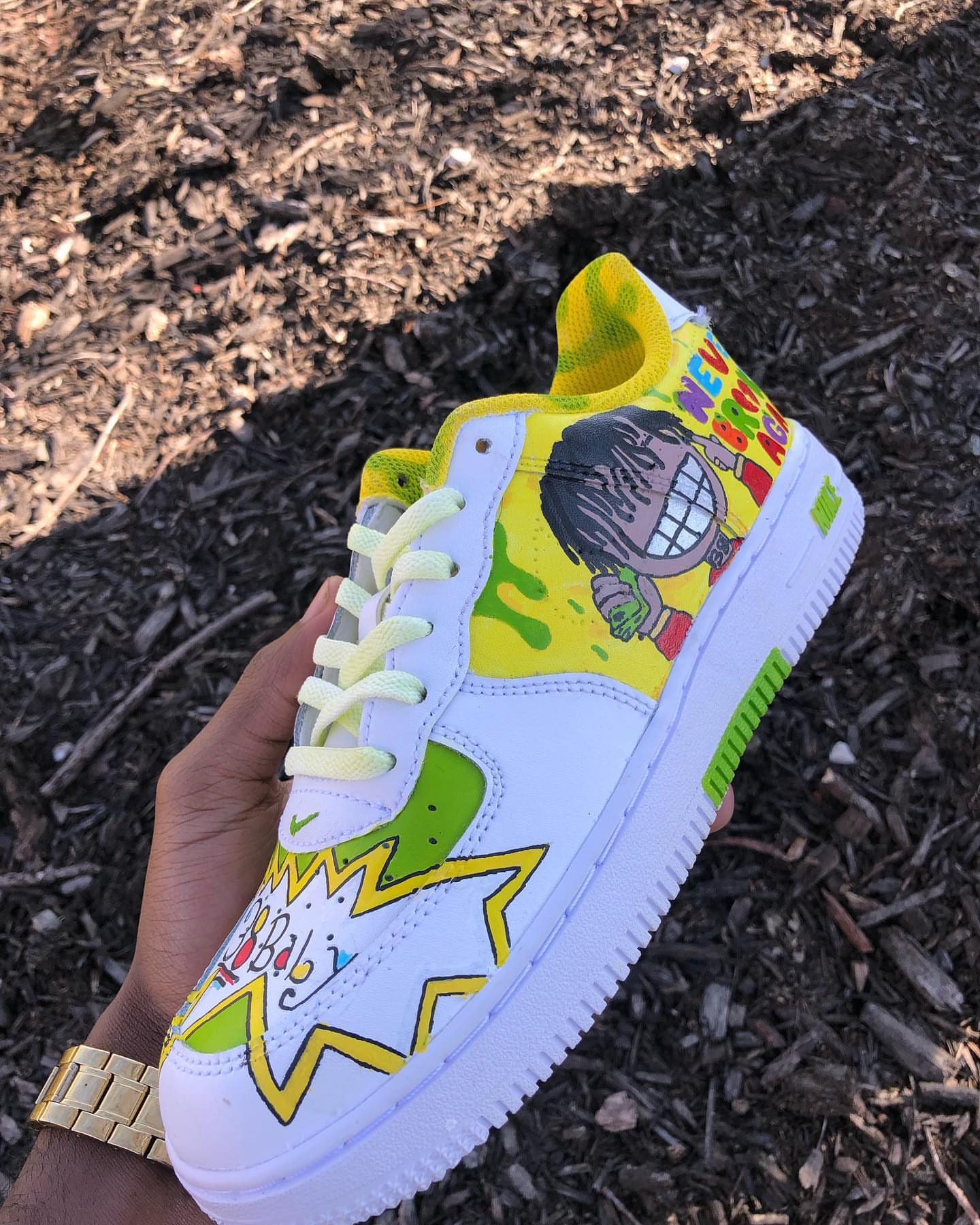 Hand Painted Cartoon Custom Air Force 1 Sneakers
