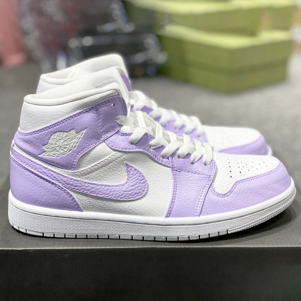 Custom Air Jordan 1 Light Purple White