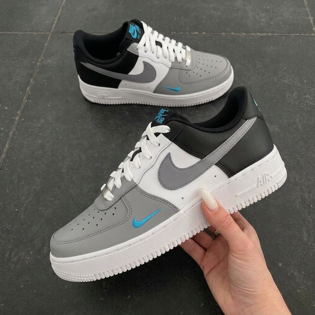 Grey Black White Custom Air Force 1