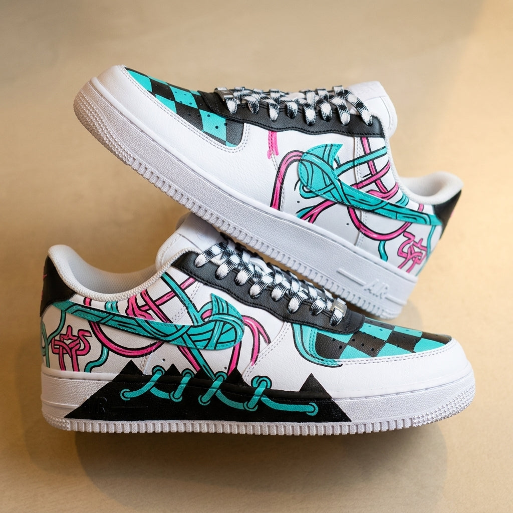 Hand Painted Custom Graffiti Sneakers