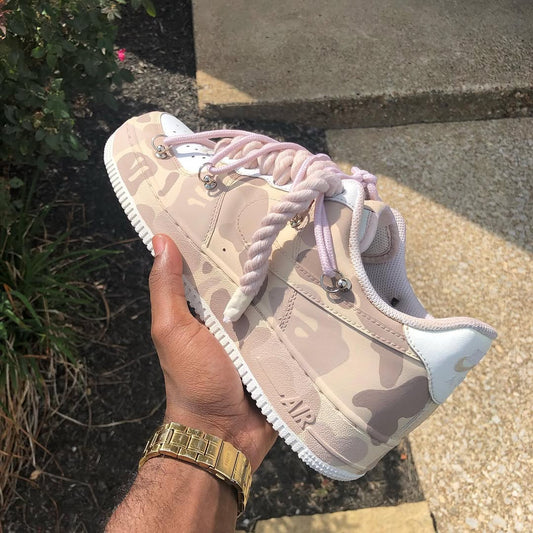 Hand Painted Camo Custom Air Force 1 Sneakers