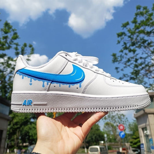 Blue Drip Custom Sneakers Air Force 1