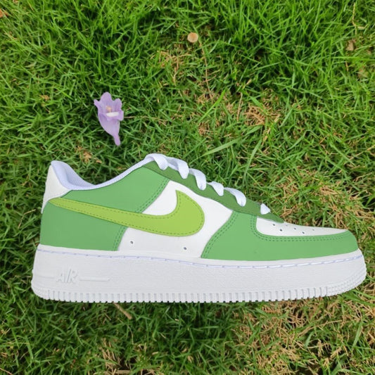 Green Custom Sneakers Air Force 1
