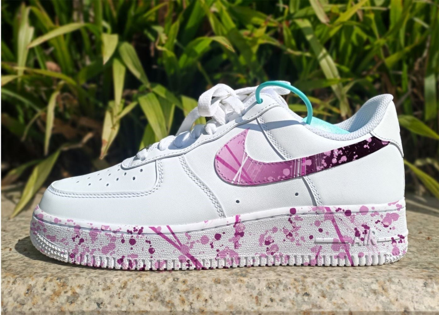 Light Purple Splash Custom Sneakers Air Force 1