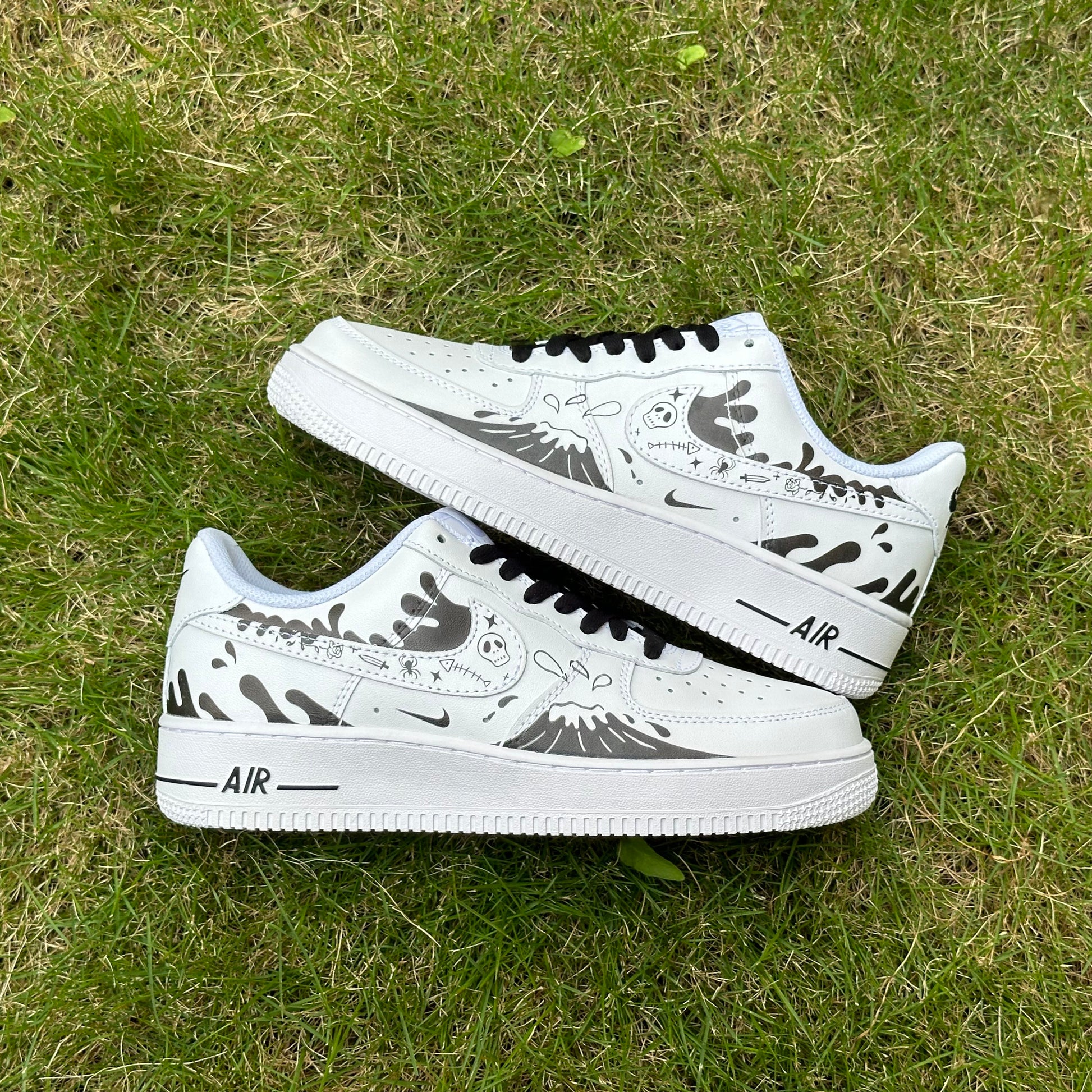 Custom Air Force 1 Simple Strokes Japanese Waves