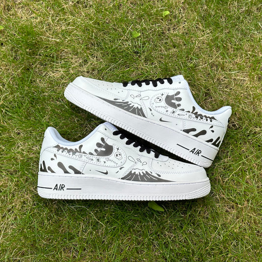 Custom Air Force 1 Simple Strokes Japanese Waves