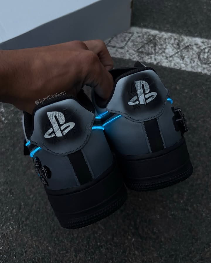 Hand Painted Custom PlayStation Air Force 1 Sneakers