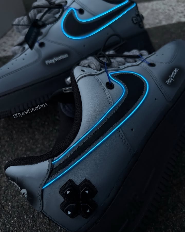 Hand Painted Custom PlayStation Air Force 1 Sneakers